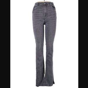 Zara Split Skinny Grey Jeans